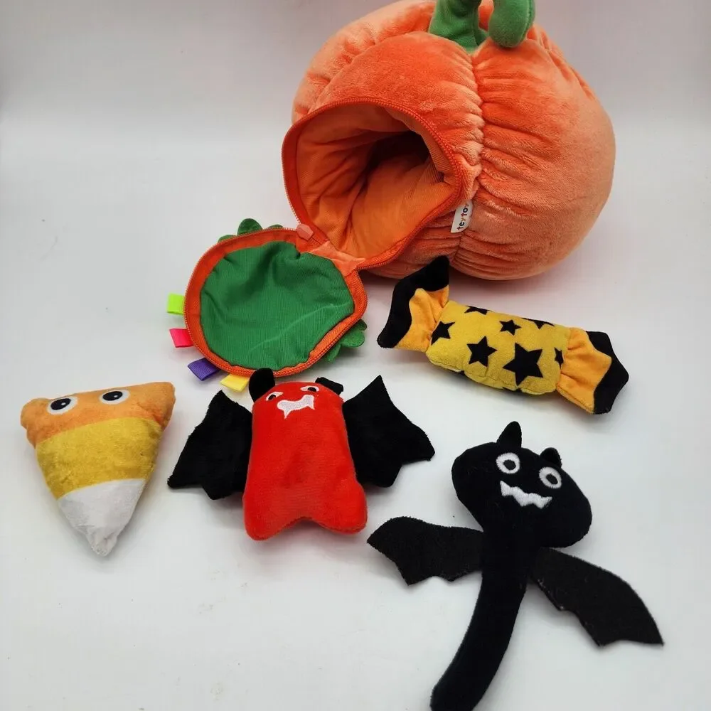 Teytoy My First Halloween Plush Pumpkin Set 5Pcs Stuffed Toy W/All Stuffys 8